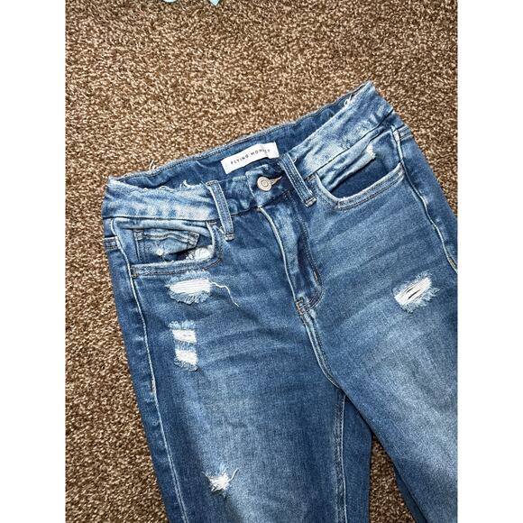 Flying Monkey distressed ankle jeans womens‎ 25 grunge classic streetwear urban - Picture 2 of 10